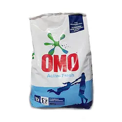 پودر ماشین لباسشویی مدل Active Fresh امو OMO درجه یک وزن 10 کیلو گرم
