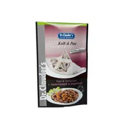 پوچ گربه گوشت گوساله و بوقلمون در سس