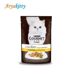 پوچ گربه آلاکارته مرغ