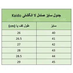 صندل مردانه لا انگشتی kaido (سورمه ای) مدل 62543