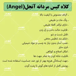 کلاه گیس مردانه جوگندمی با تراکم پایین