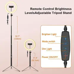 رینگ نور AIXPI - 10 inch LED ringlight