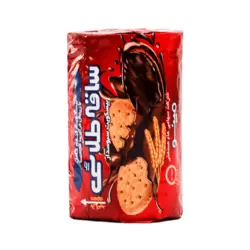 بیسکویت گندم کامل با روکش کاکائویی ساقه طلایی مینو