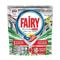 قرص ماشین ظرفشویی فیری مدل پلاتینیوم پلاس 60 عددی