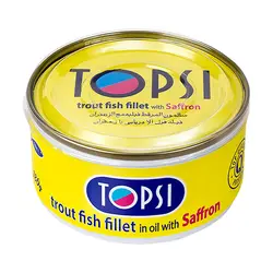 کنسرو ماهی قزل زعفرانی تاپسی - 180 گرم