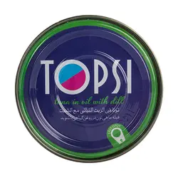 کنسرو ماهی فیله در روغن گیاهی تاپسی - 180 گرم