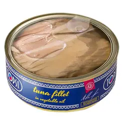 کنسرو ماهی فیله تن در روغن گیاهی تاپسی - 240 گرم