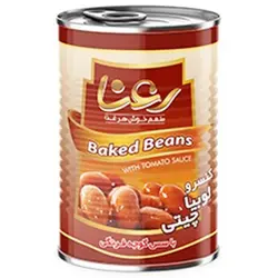 کنسرو لوبیا چیتی با سس گوجه فرنگی رعنا 400 گرمی