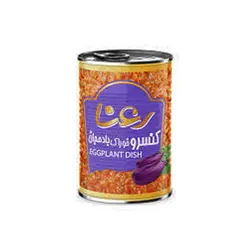 کنسرو خوراک بادمجان 400 گرمی رعنا
