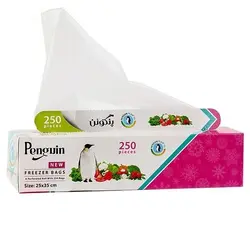 پاکت فریزر پنگوئن 250 برگ رول پرفراژ اندازه 25*35 کارتنی