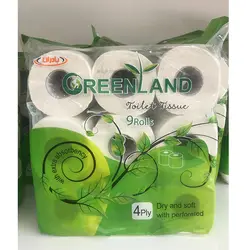 دستمال توالت گرین لند مدل GL01 بسته 9 عددی