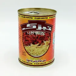 كنسرو مایه ماکارونی 380 گرمی آسان بازشو تبرک