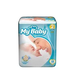 پوشک مای بی بی سایز 2 کوچک بسته 18 تایی 3تا6 کیلوگرم