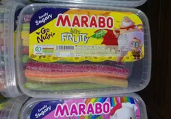 پاستیل نواری شکری با طعم میوه مارابو مقدار 900 گرم