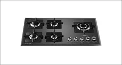 اجاق گاز شیشه ای رابیتس  5 شعله کنار 562 استاندارد