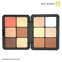 پالت کانتور دو طرفه خشک و کرمی 12 رنگ مای میکاپ استوری