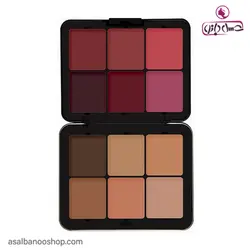 پالت 12 رنگ کرمی کانتور و رژگونه فیوچر میکاپ