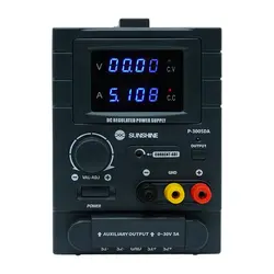 منبع تغذیه دیجیتالی سانشاین 30 ولت 5 آمپر SUNSHINE P3005DA مناسب تعمیر موبایل