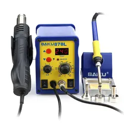 هیتر و هویه دیجیتال باکو مدل baku 878L مناسب تعمیرات برد گوشی های موبایل