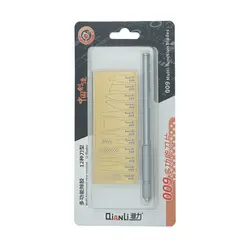 دسته تیغ و کاتر QIANLI 009 با 12 تیغه مناسب تعمیرات CPU گوشی موبایل