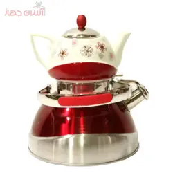 ست کتری قوری کف چدن سوت زن Flora رنگی - فروشگاه اینترنتی آسان جهاز