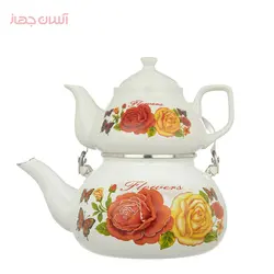 ست کتری و قوری لعابی گلدار راسا Rasa/ست کتری و قوری لعابی /فروشگاه اینترنتی آسان جهاز