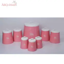 سرویس 8 پارچه پلاتا مدل رز | سرویس آشپزخانه | سرویس ادویه | سرویس پلاتا