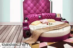 تخت خواب هوشمند دو نفره گرد