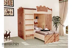 تخت خواب دو طبقه قلعه