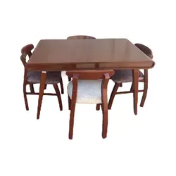 میز و صندلی ناهارخوری ۴ نفره گالری چوب آشنایی مدل ۸۰۵