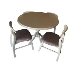 میز و صندلی ناهارخوری ۴ نفره گالری چوب آشنایی مدل ۶۵۶