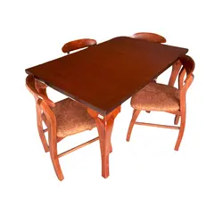 میز و صندلی ناهارخوری ۴ نفره گالری چوب آشنایی مدل ۶۵۹