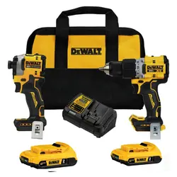 ست دوتایی دریل پیچبند شارژی دیوالت مدل DCK2051D2 براشلس