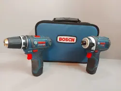 ست دوتایی دریل پیچ گوشتی شارژی بوش مدل PS31-2A و PS41-2A (باطری 2آمپر)