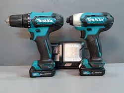 مجموعه 2 عددی دریل پیچ گوشتی شارژی و پیچ بند ماکیتا مدل CT232 12v