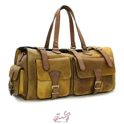 ساک دستی تمام چرم مدل آروین