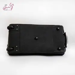 چمدان ترکیب چرم و برزنت مدل بردیا