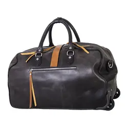 چمدان اسپرت مدل رامسین ترکیب چرم و برزنت