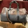 کیف مسافرتی ترکیب چرم و برزنت مدل آسوز