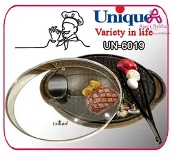 یونیک تابه گریل چدن بیضی با چوب با انبر(3تایی) کد UN-6019 : آسون بخر  دسته بندی نشده محصول