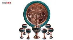 سرویس 8 پارچه پارچ و جام فیروزه کوب مدل 163735گالری جعفری