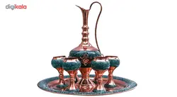 سرویس 8 پارچه پارچ و جام فیروزه کوب مدل 163735گالری جعفری