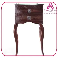 کنسول چوبی پایه دار سرویس قاشق و چنگال