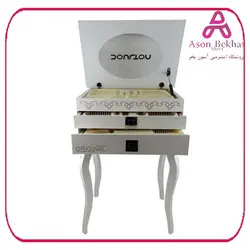 کنسول چوبی پایه دار سرویس قاشق و چنگال