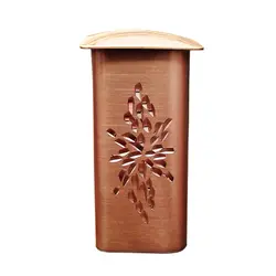 نمکدان مسی مدل الماس تراش طرح کلبه بسته  2 عددی