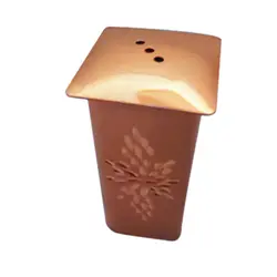 نمکدان مسی مدل الماس تراش طرح کلبه بسته  2 عددی