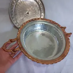 ماهیتابه مسی مدل چکش کاری کد 8742