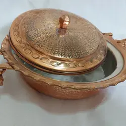 ماهیتابه مسی مدل چکش کاری کد 8742