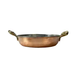 ماهیتابه مسی مدل چکش کاری کد 783