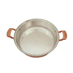 ماهیتابه مسی نوین زنجان مدل شکمی کد 02